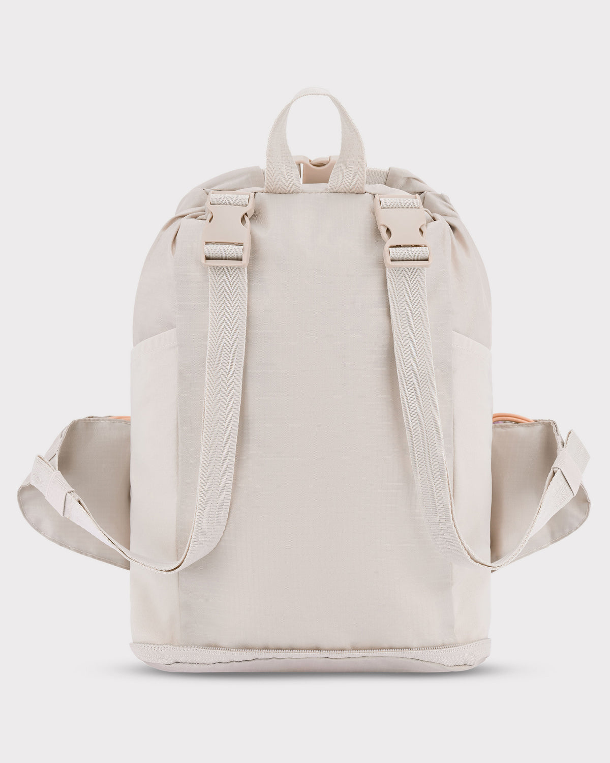 2in1 Bauchtasche 'Jimmy' in hellbeige mit zwei Schultergurten und seitlichen Hüftflossen