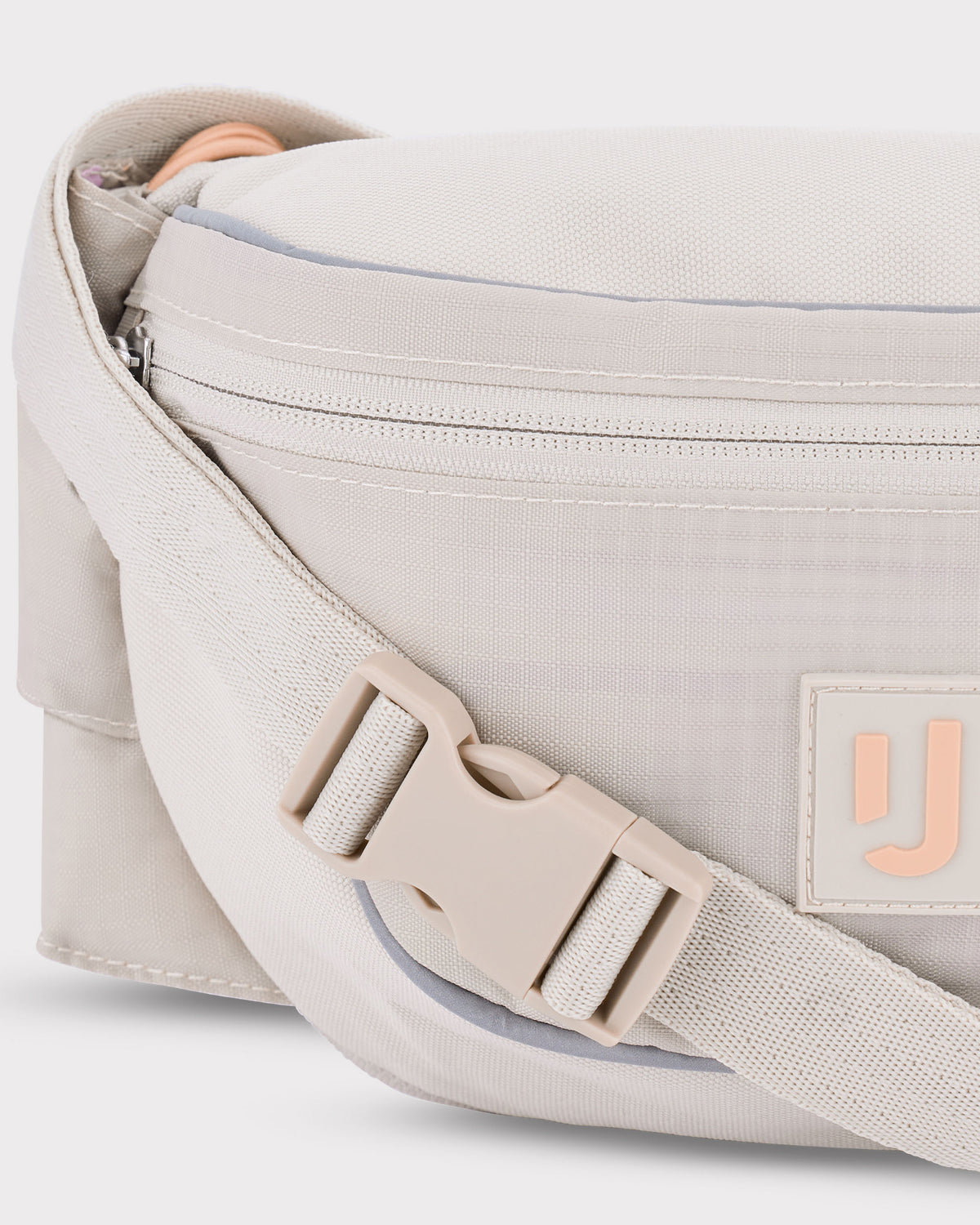 2in1 Bauchtasche 'Jimmy' von Johnny Urban in hellem Beige mit verstellbarem Gurt und Zipper