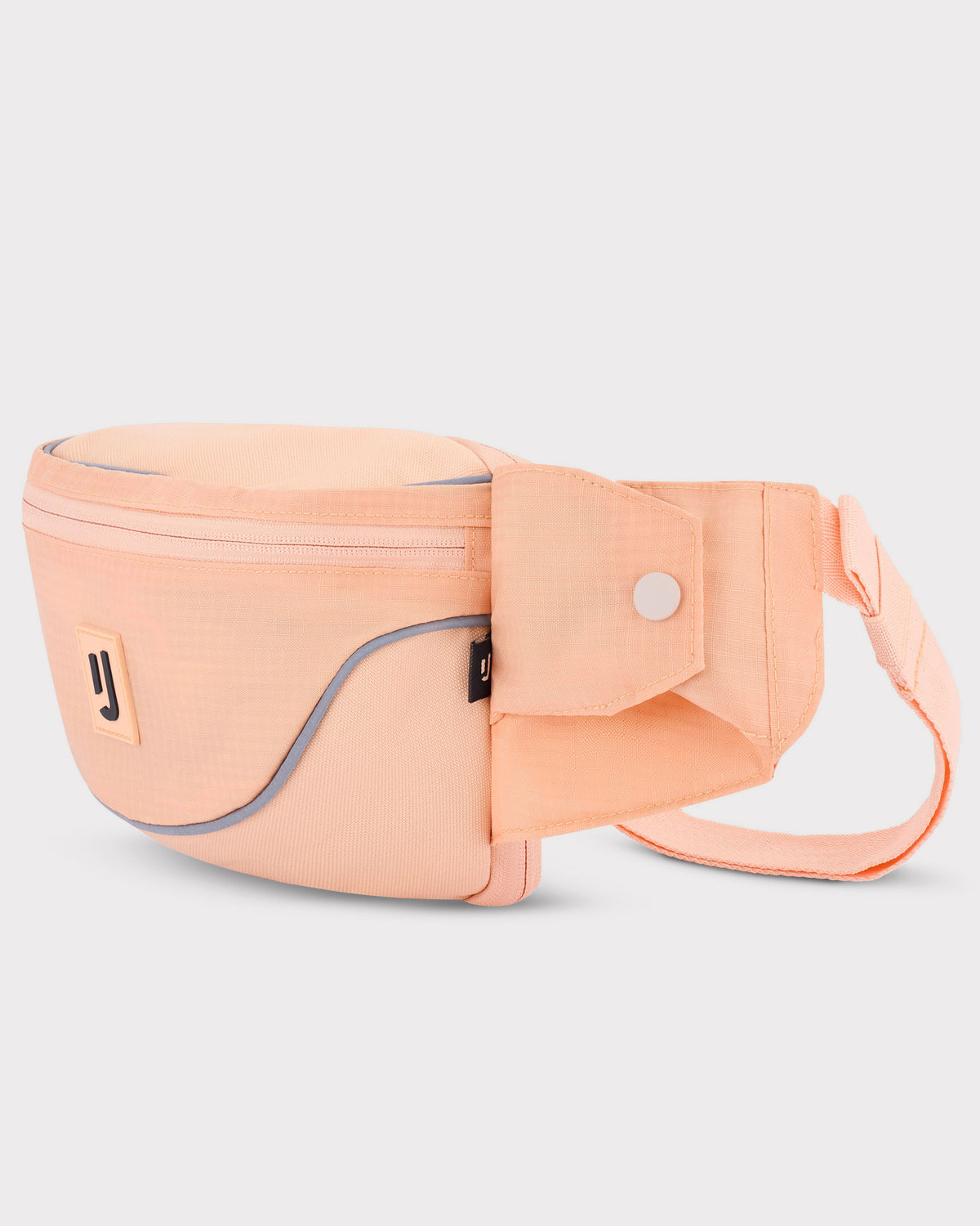 2in1 Bauchtasche 'Jimmy' in hellem Pfirsich mit Reißverschluss und verstellbarem Gurt