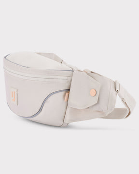 Beige 2in1 Bauchtasche 'Jimmy' von Johnny Urban mit Reißverschluss und Druckknopffach