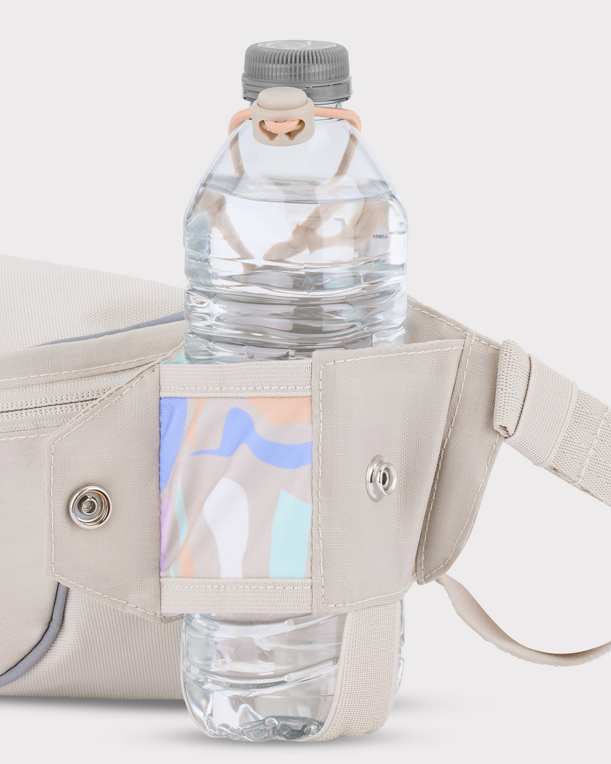 2in1 Bauchtasche 'Jimmy' von Johnny Urban in Beige mit Getränkefach für Flasche