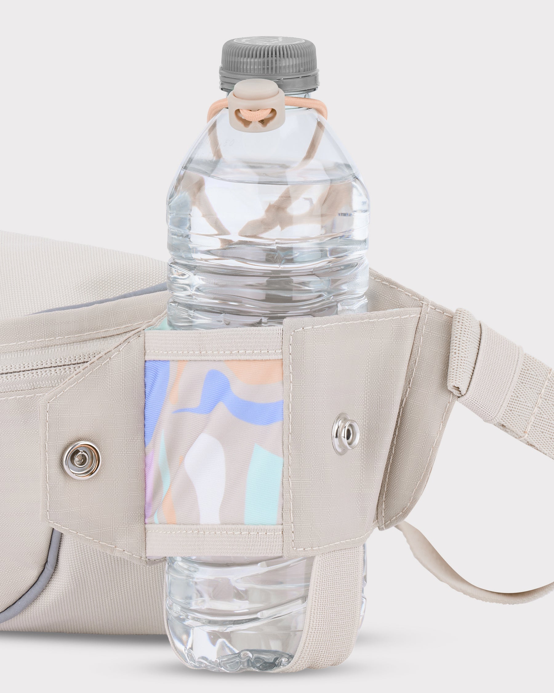 2in1 Bauchtasche 'Jimmy' von Johnny Urban in Beige mit Getränkefach für Flasche