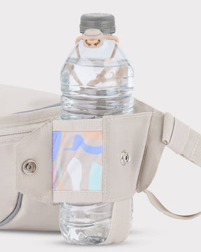 2in1 Bauchtasche 'Jimmy' von Johnny Urban in Beige mit Getränkefach für Flasche