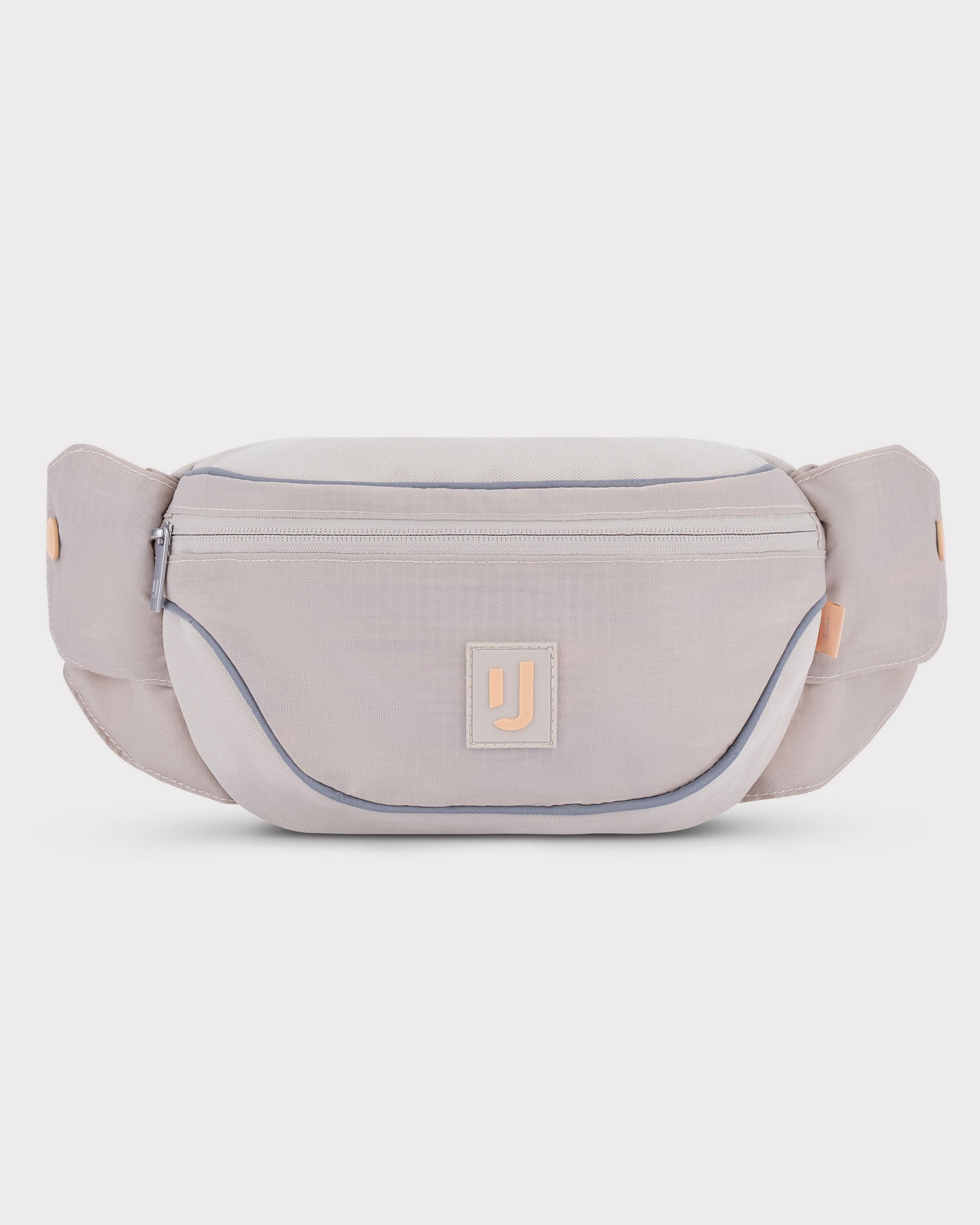 2in1 Bauchtasche 'Jimmy' von Johnny Urban in beige mit Reißverschluss und Logo
