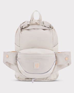 2in1 Bauchtasche und Rucksack 'Jimmy' von Johnny Urban in Beige mit verstellbaren Gurten und Reißverschlussfächern