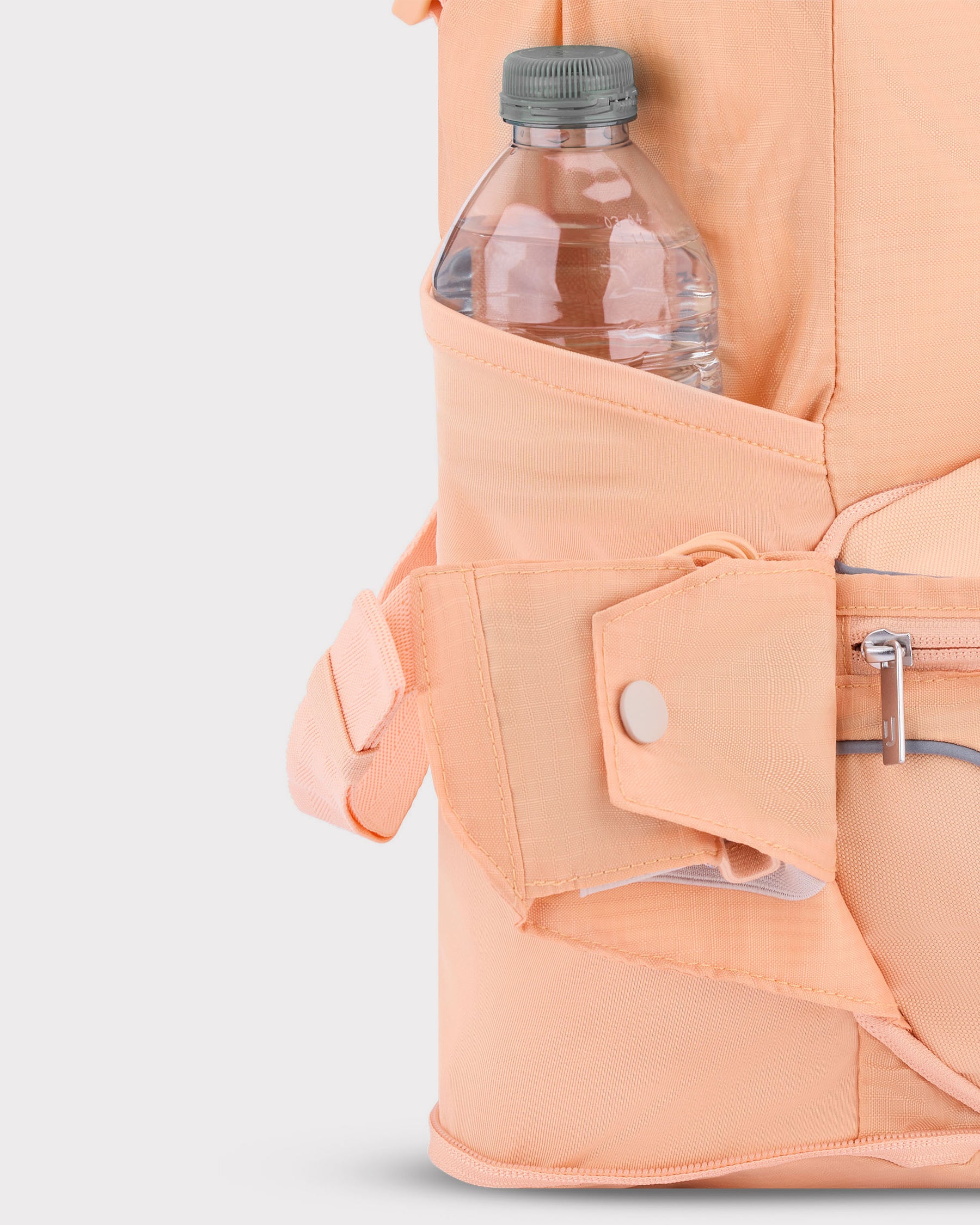 2in1 Bauchtasche 'Jimmy' in pfirsichfarben mit Außenfach, das eine Wasserflasche hält