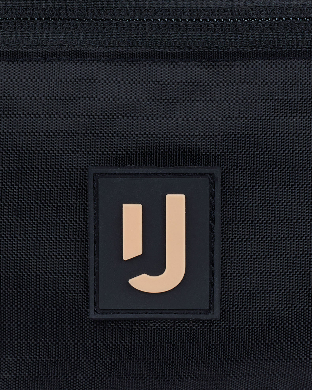 Schwarzes, wasserabweisendes 2in1 Bauchtasche-Modell 'Jimmy' mit beigem Johnny Urban Logo