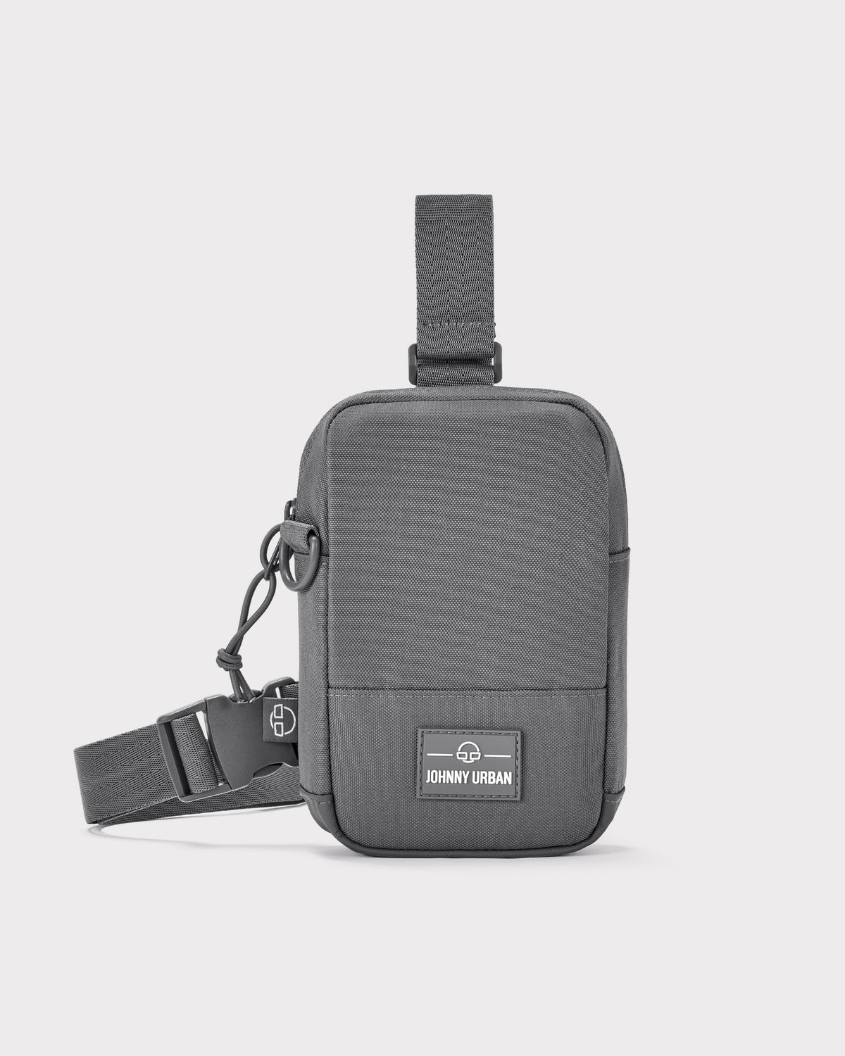 Johnny Urban Front Pack 'Arthur' in dunkelgrauem, rechteckigem, robustem Material mit verstellbarem Gurt