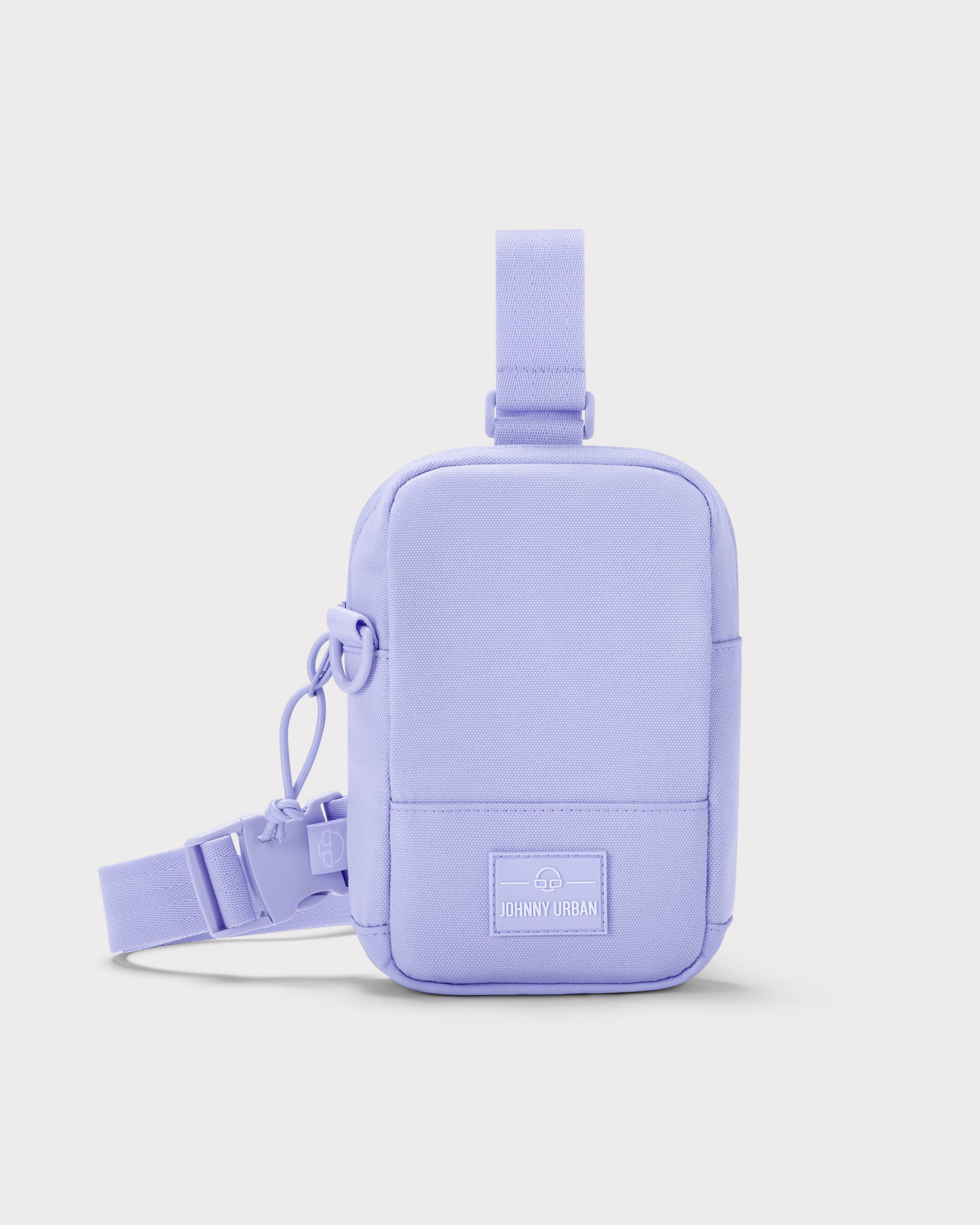 Johnny Urban Front Pack Arthur in lila, rechteckige kleine Tasche mit verstellbarem Gurt