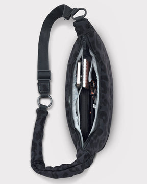 Half Moon Bag "Lou Medium" grau leo