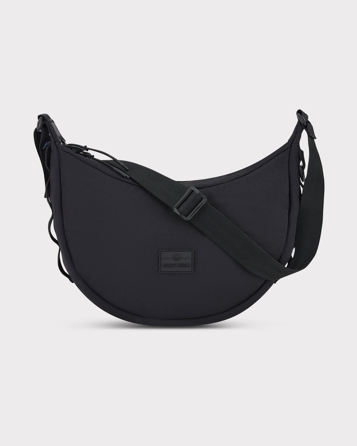 Schwarze Half Moon Bag "Kaia Medium" von Johnny Urban mit verstellbarem Schultergurt