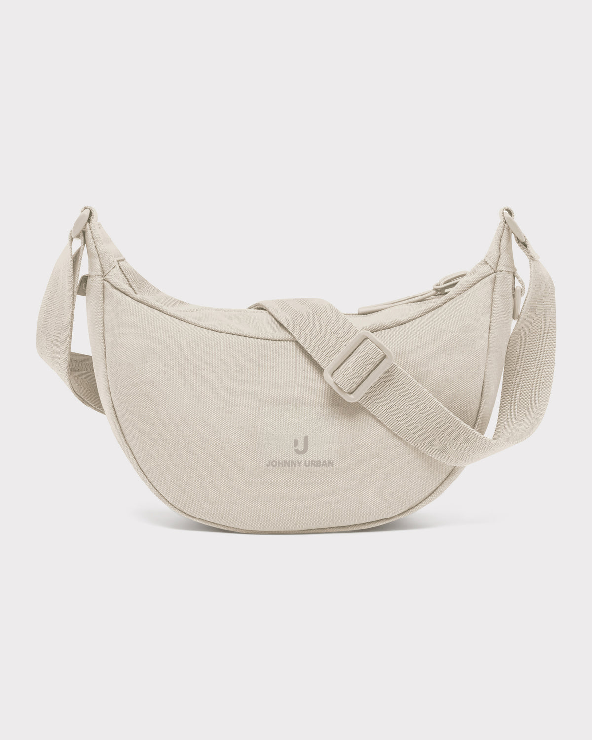 Johnny Urban Half Moon Damen Umhängetasche Ally Small in Sandfarben mit verstellbarem Träger
