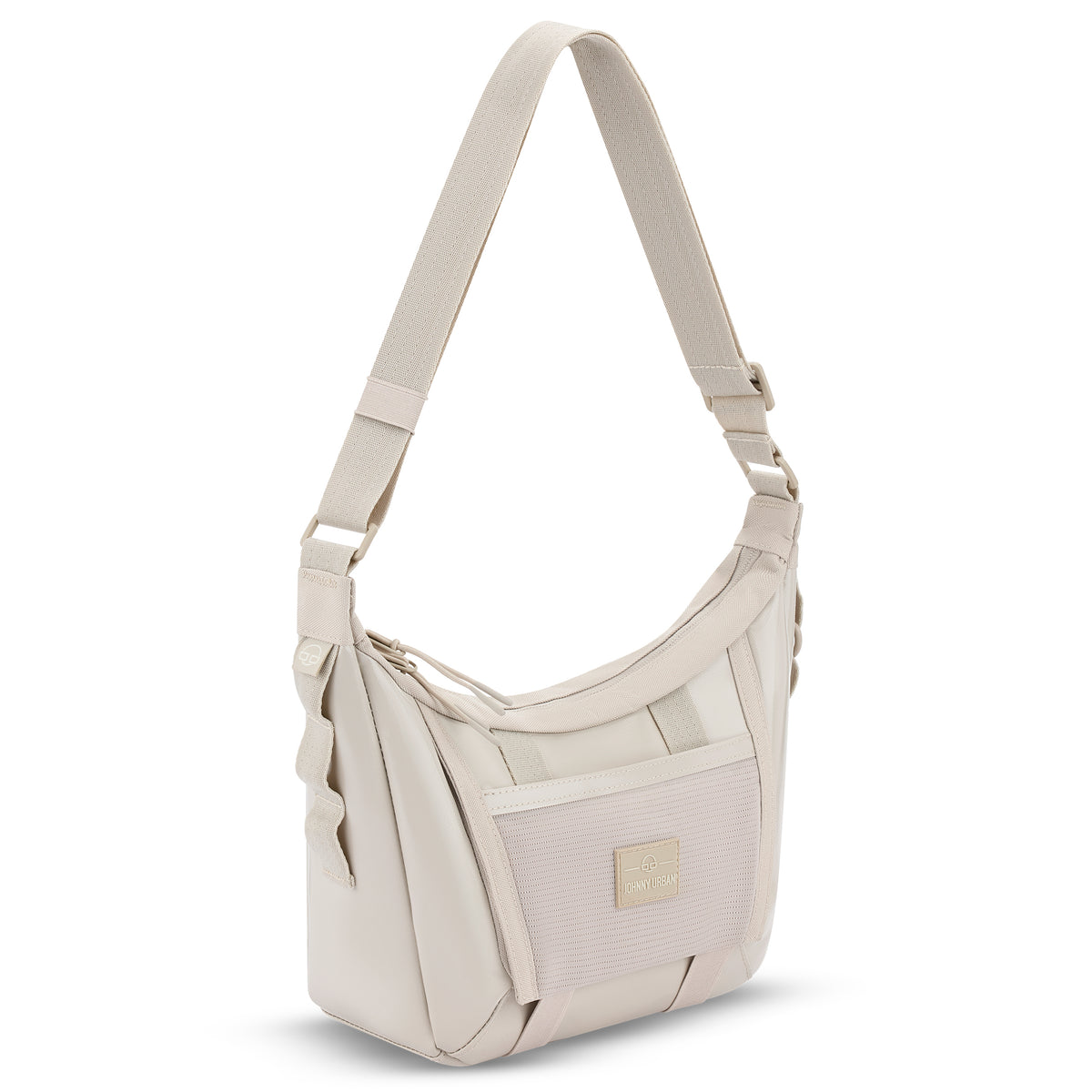 Beige Handtasche 'Liv' von Johnny Urban aus strukturiertem Material mit verstellbarem Schulterriemen