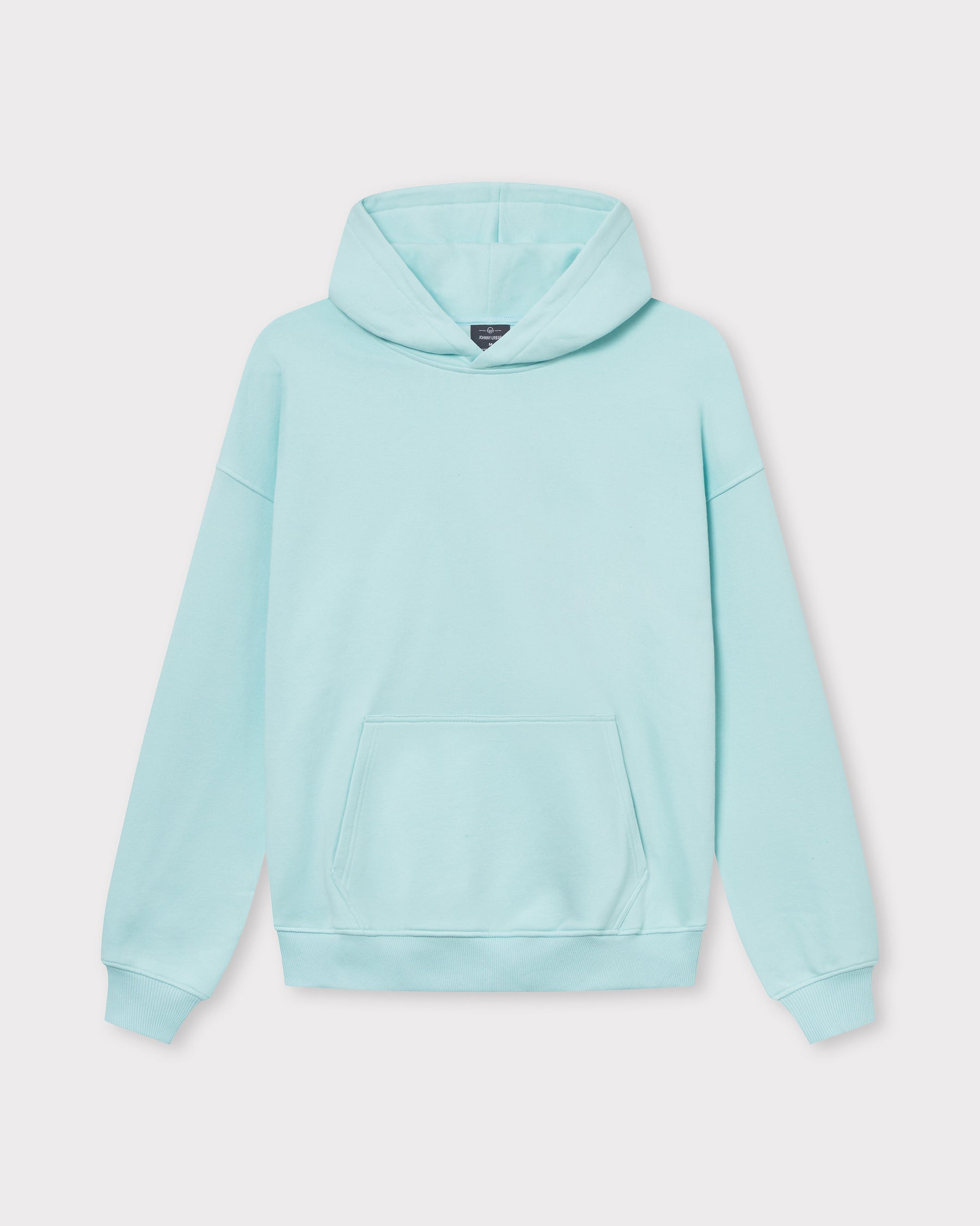 Oversized Hoodie 'Cody' in hellblau mit Kapuze und Kängurutasche