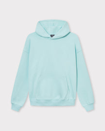Oversized Hoodie 'Cody' in hellblau mit Kapuze und Kängurutasche