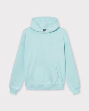 Oversized Hoodie 'Cody' in hellblau mit Kapuze und Kängurutasche