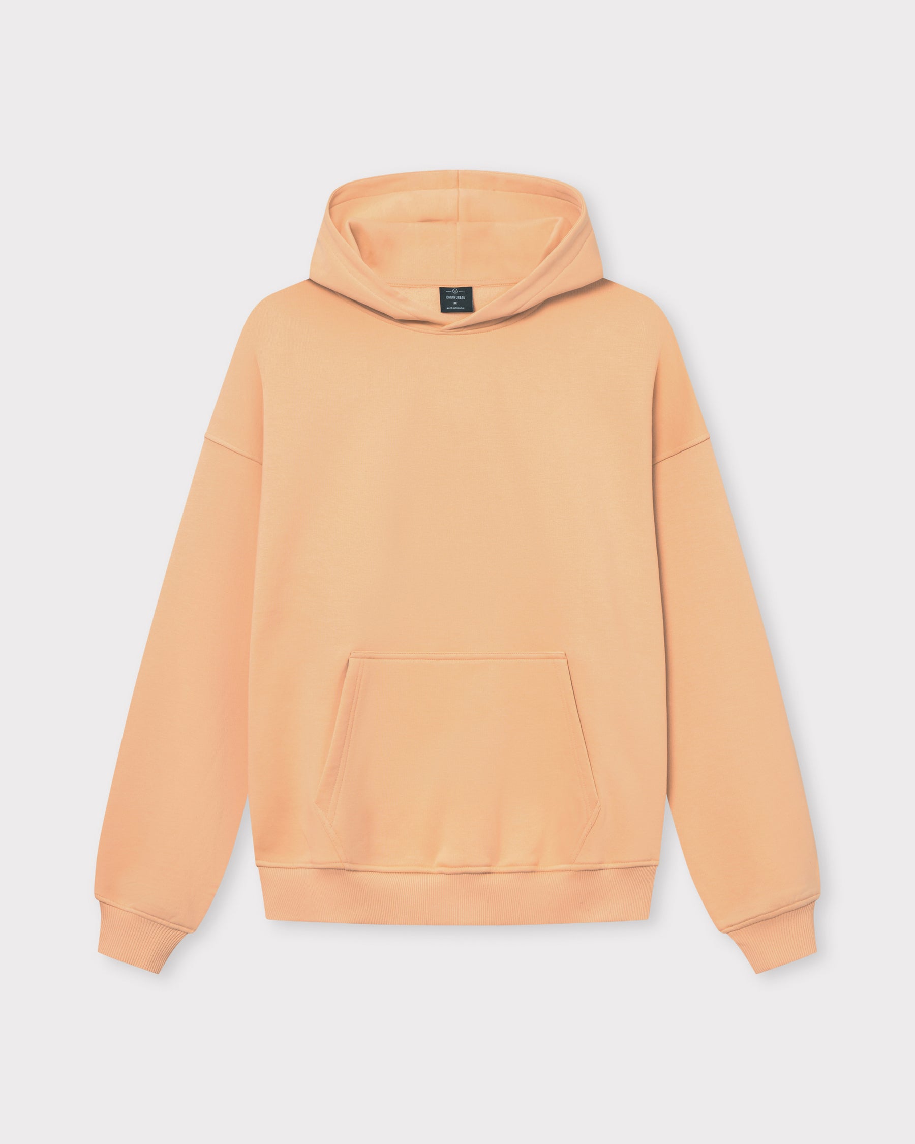 Oversized Hoodie 'Cody' in Pfirsich mit Kapuze und Kängurutasche