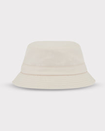 Cremefarbener Bucket Hat 'Gill' von Johnny Urban aus Stoff mit gesticktem Logo