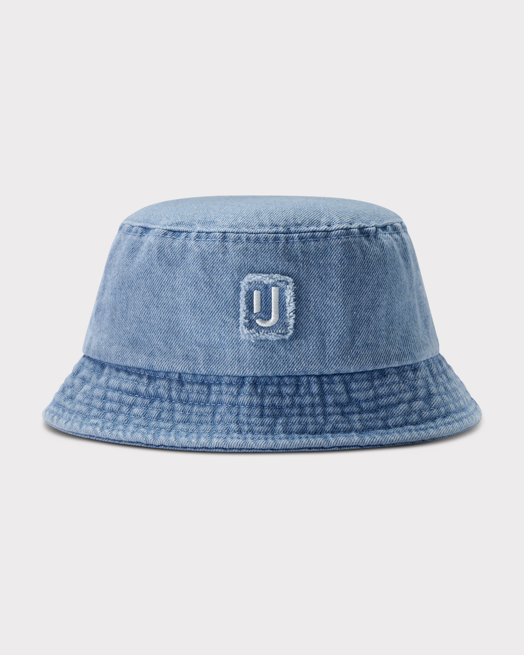 Denim Bucket Hat 'Bob' in Hellblau mit Johnny Urban Logo vorne