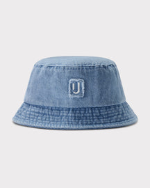 Denim Bucket Hat 'Bob' in Hellblau mit Johnny Urban Logo vorne