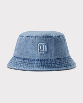 Denim Bucket Hat 'Bob' in Hellblau mit Johnny Urban Logo vorne