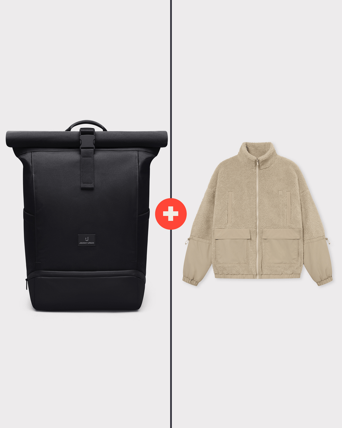 Rucksack + Fleecejacke Bundle