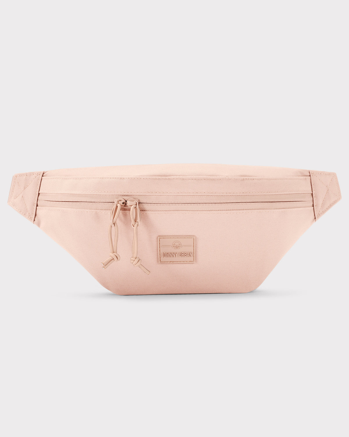 Große rosa Bauchtasche 'Erik Large' von Johnny Urban mit Reißverschluss und Logo-Patch