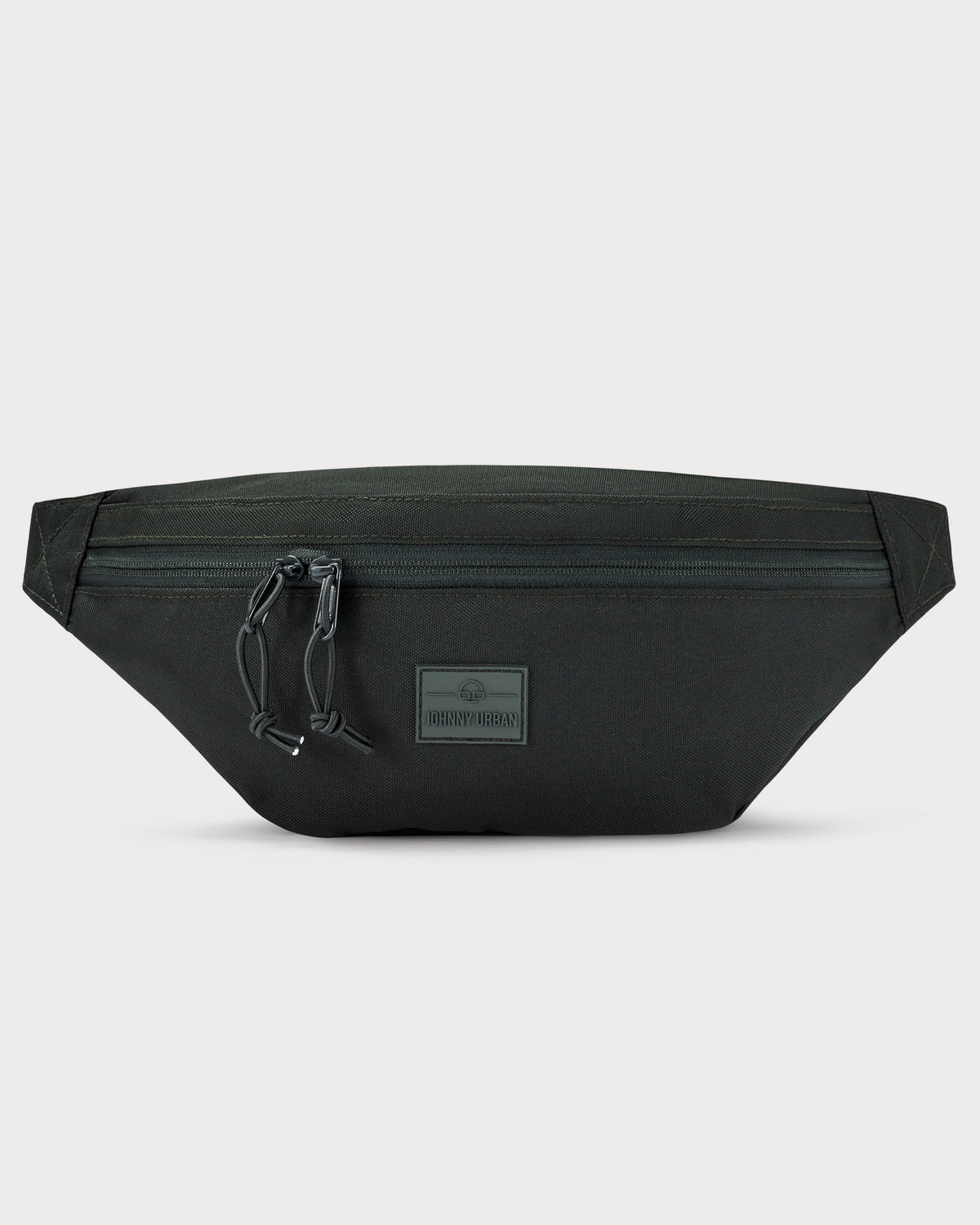 Dunkelgrüne Johnny Urban Bauchtasche 'Erik Large' aus robustem Material mit Reißverschluss und Logo vorne