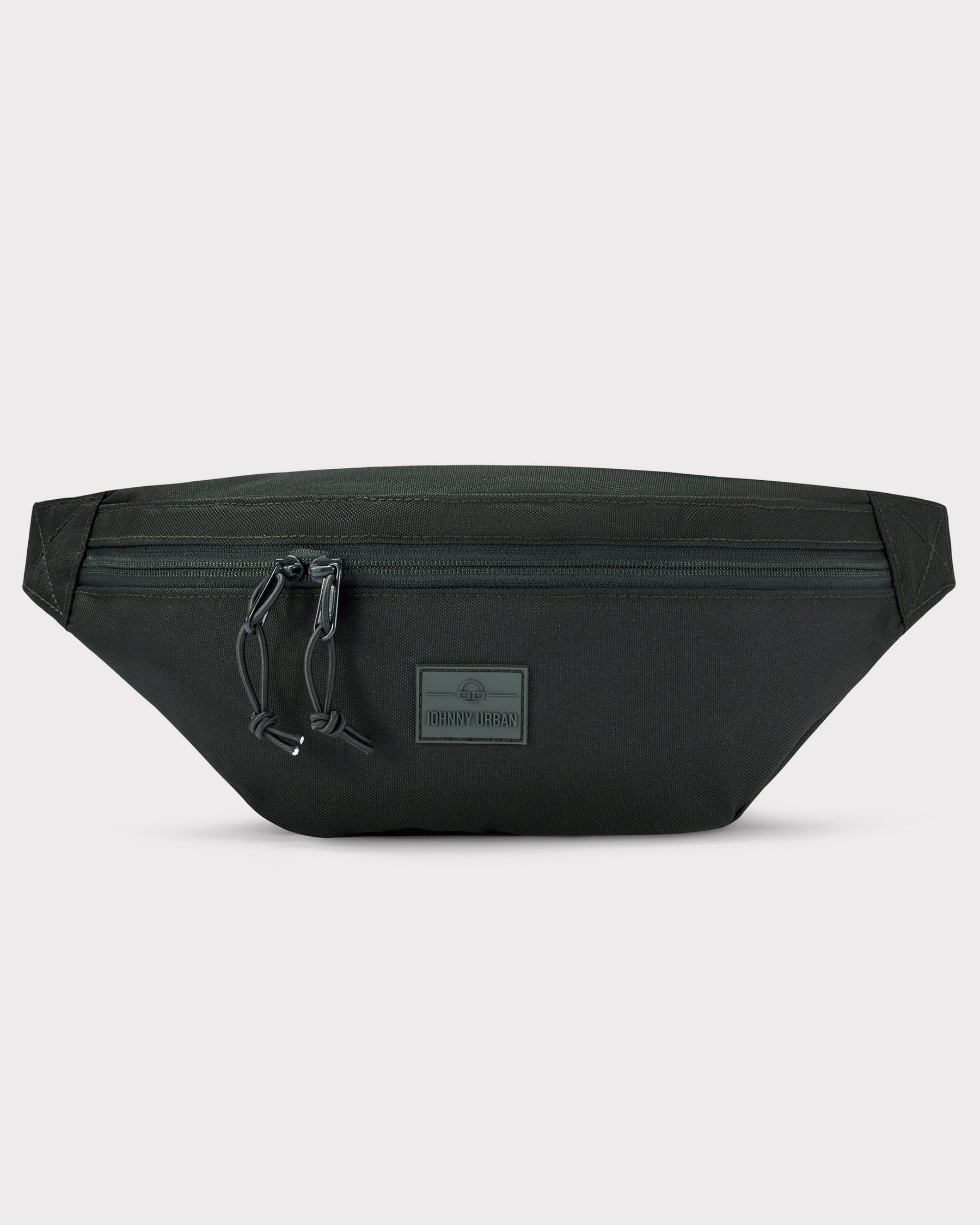 Dunkelgrüne Johnny Urban Bauchtasche 'Erik Large' aus robustem Material mit Reißverschluss und Logo vorne