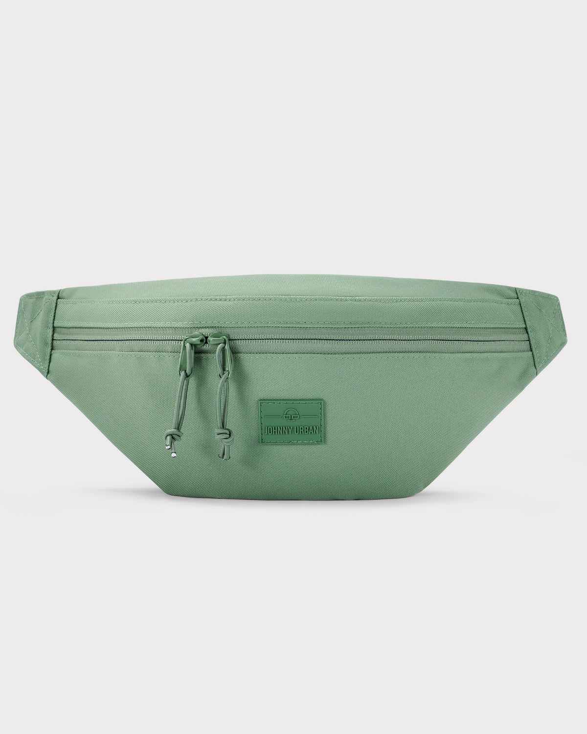 Johnny Urban Bauchtasche Erik Large in Salbeigrün mit Reißverschluss und Logo vorne