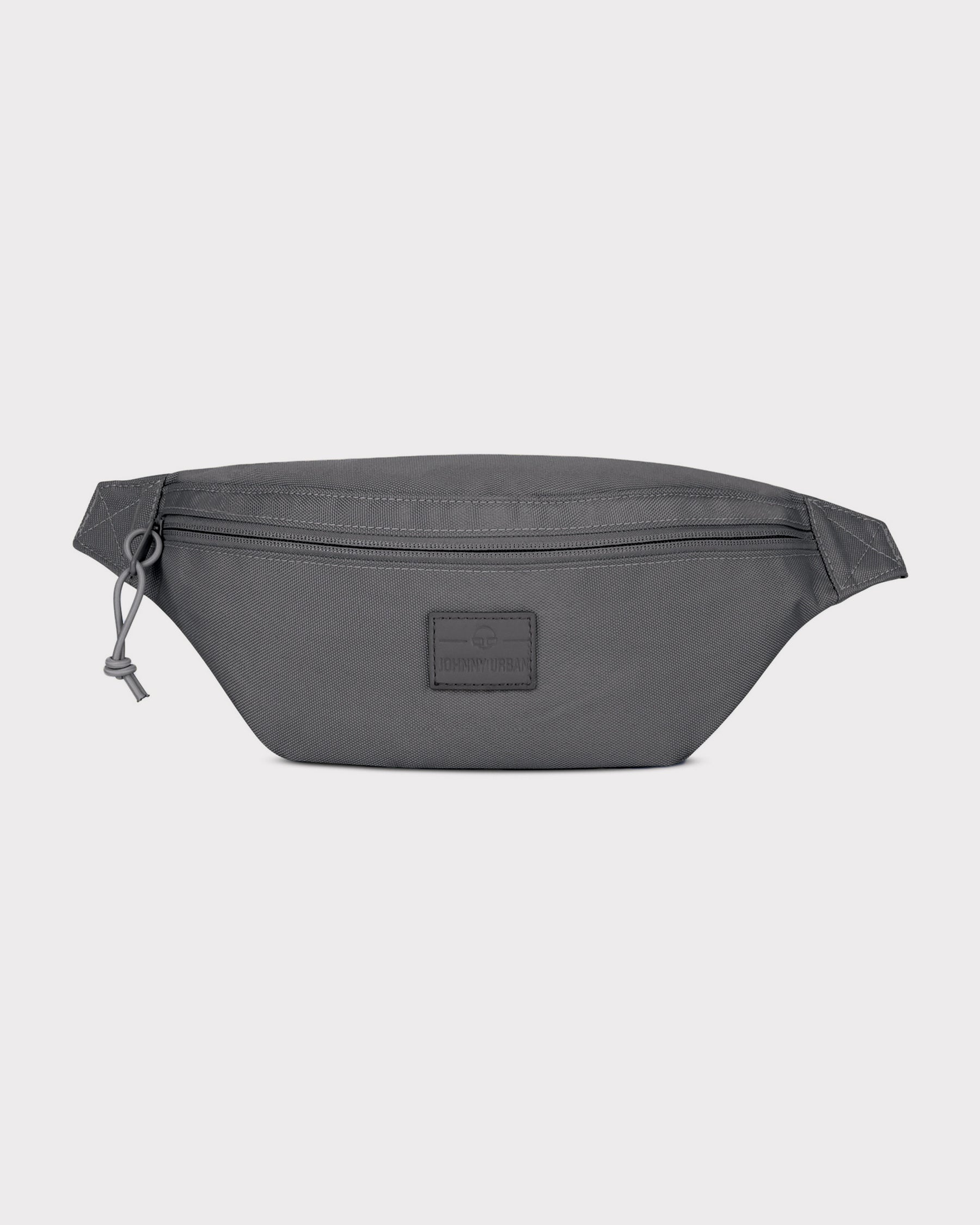 Dunkelgraue Johnny Urban Bauchtasche 'Erik Small' aus robustem Material mit Reißverschluss vorne