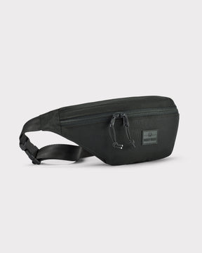 Große schwarze Bauchtasche 'Erik Large' von Johnny Urban mit Reißverschluss und verstellbarem Gurt