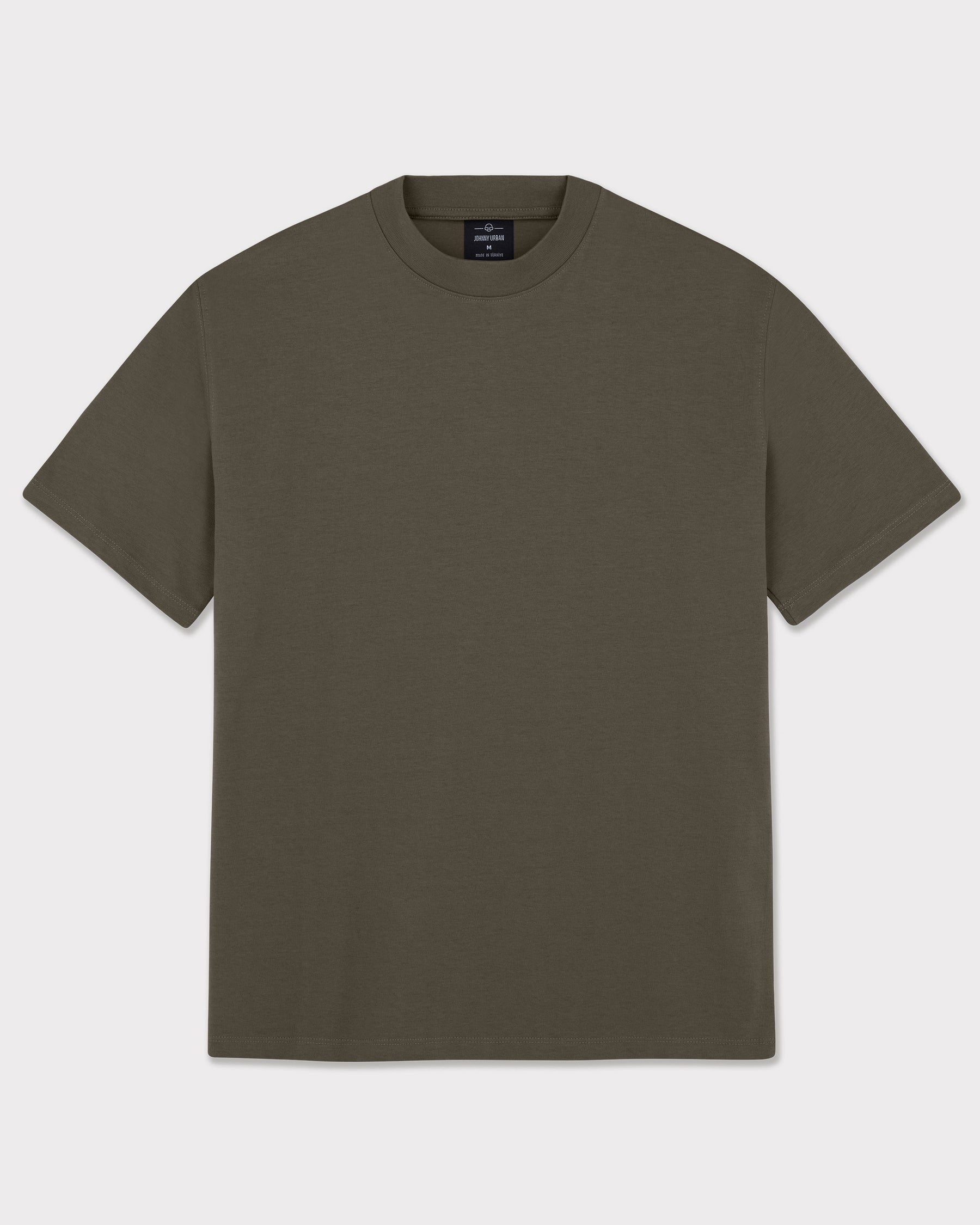 Unisex Johnny Urban T-Shirt 'Sammy' in olivgrün, oversized Passform, Rundhalsausschnitt