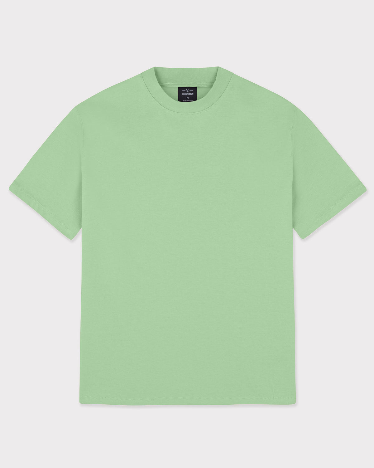 Johnny Urban T-Shirt ’Sammy’ in Salbeigrün, oversized geschnitten, unisex