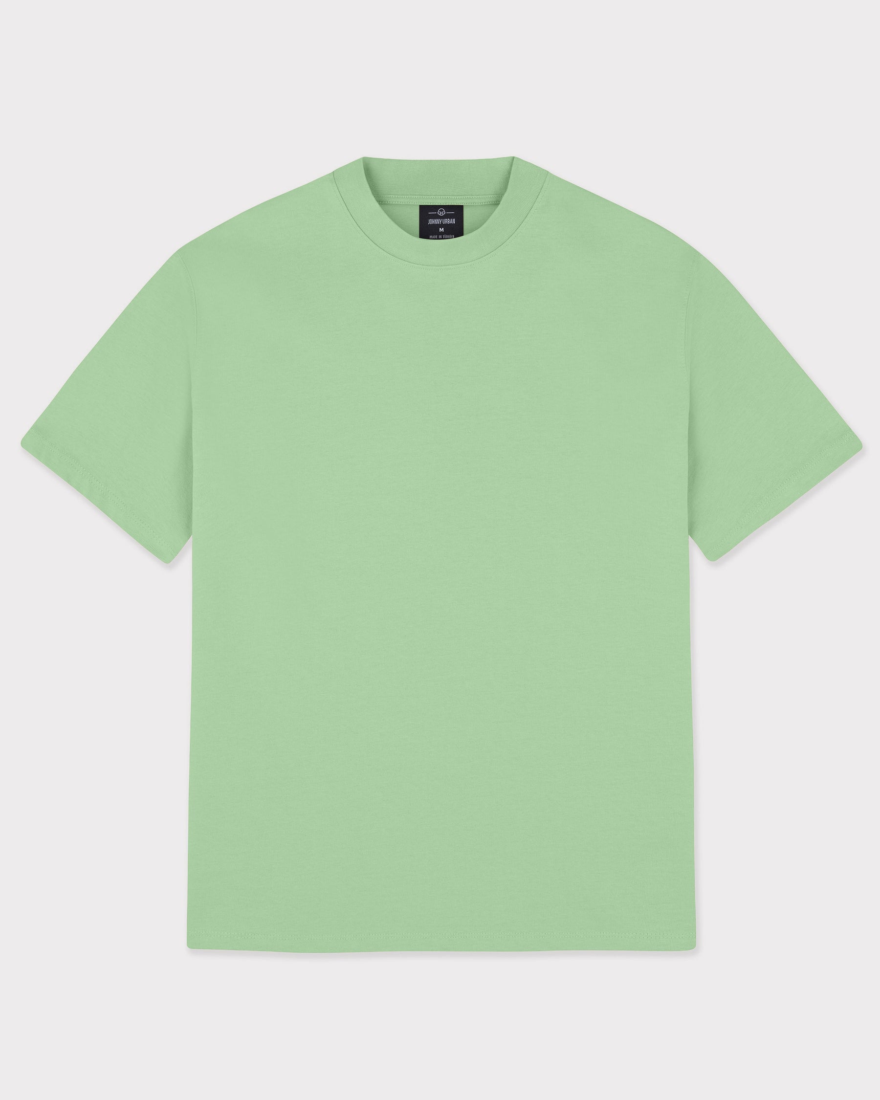 Johnny Urban T-Shirt ’Sammy’ in Salbeigrün, oversized geschnitten, unisex
