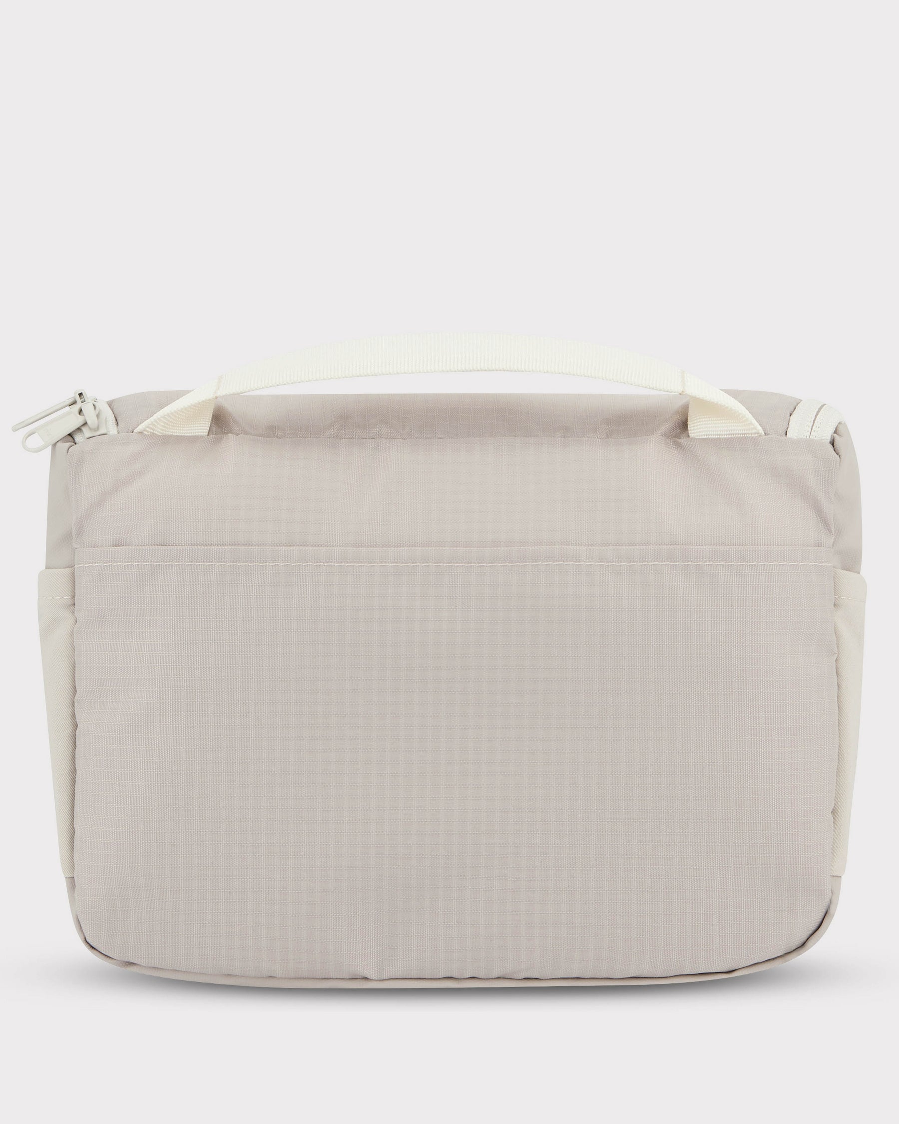 Beige Kulturtasche "Logan" von Johnny Urban mit Tragegriff aus gewebtem Material