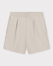 Sandfarbene kurze Hose aus der Mason Set Kollektion mit elastischem Bund und Seitentaschen