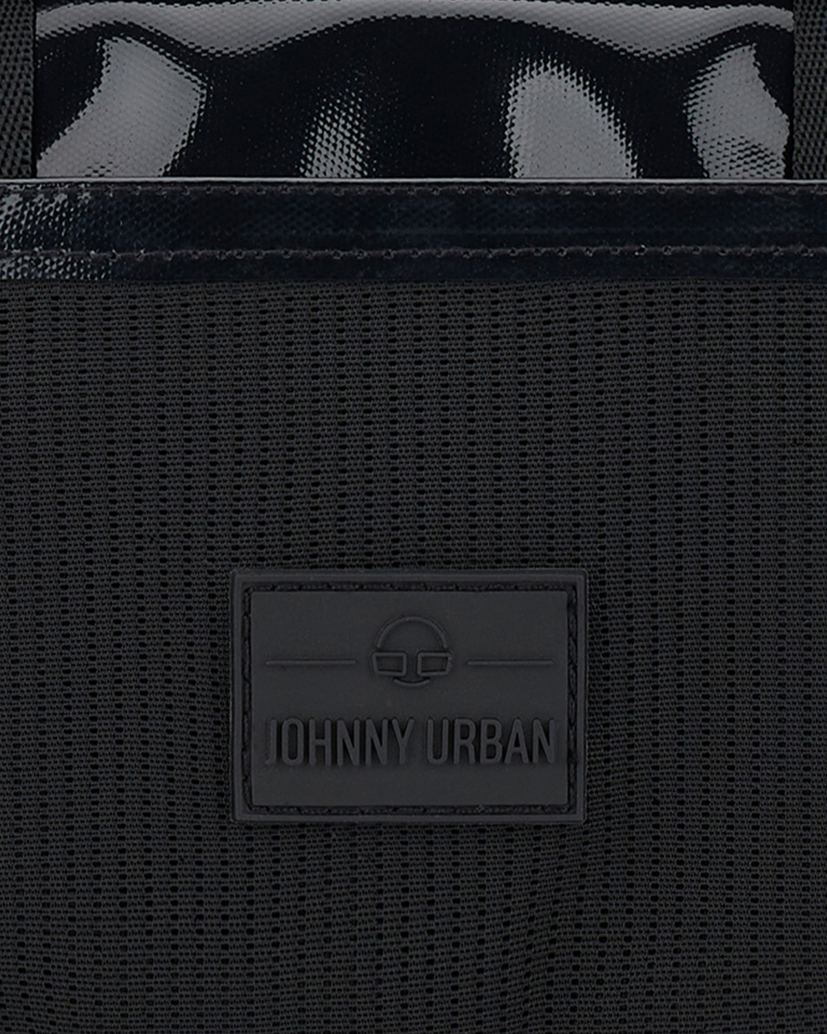 Schwarze wasserabweisende Lenkertasche Fahrrad 'Nelson' mit Johnny Urban Logo