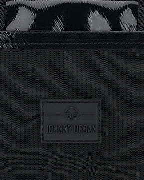 Schwarze wasserabweisende Lenkertasche Fahrrad 'Nelson' mit Johnny Urban Logo