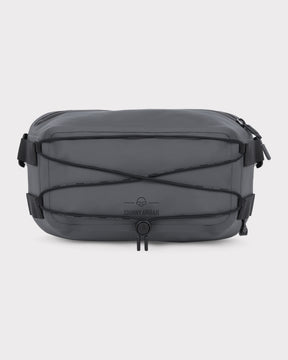 Wasserdichte Lenkertasche 'Arlo' von Johnny Urban in Grau mit elastischem Spanngurt