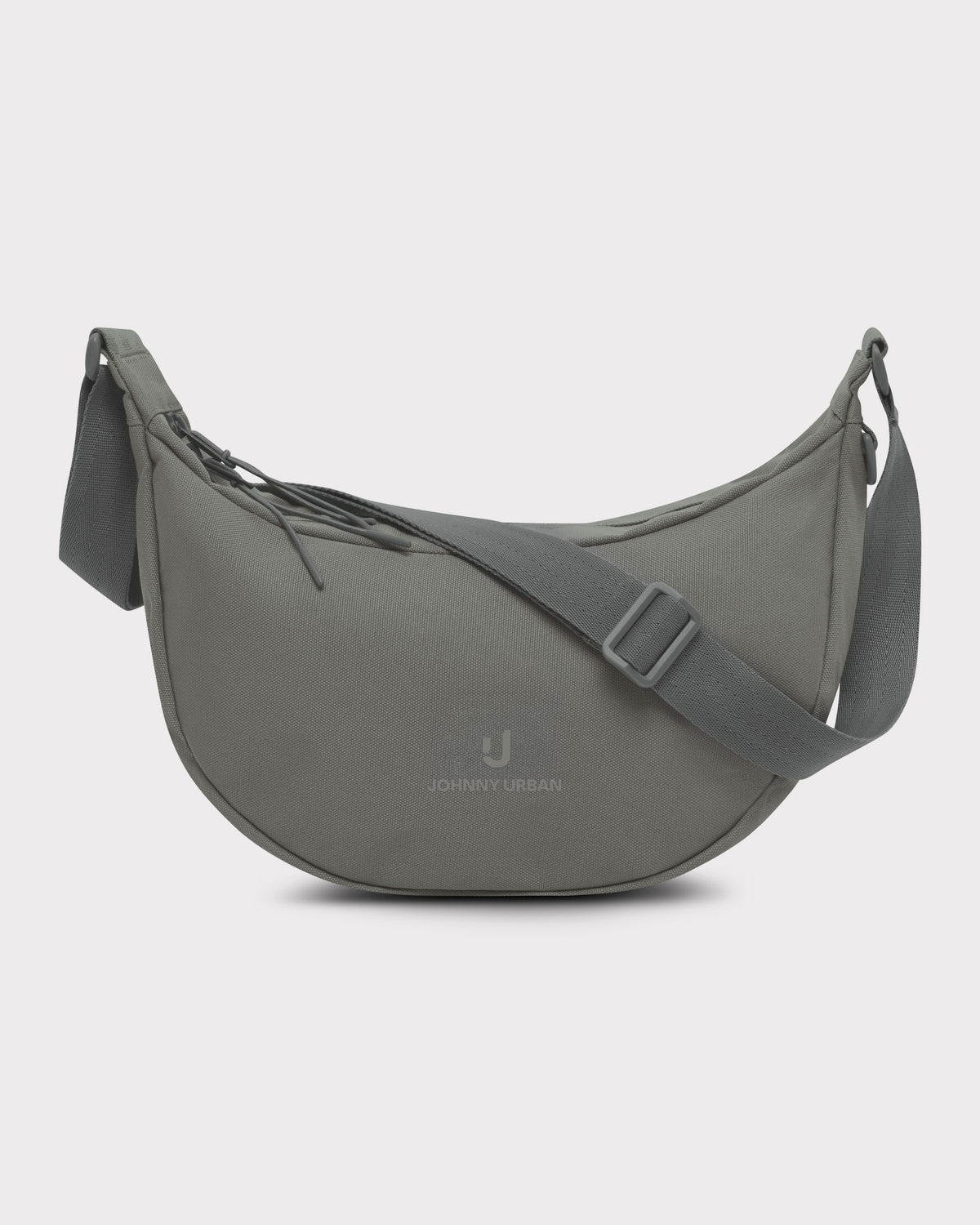 Halbmondtasche Ally Medium von Johnny Urban in dunkelgrauem robustem Material mit verstellbarem Schultergurt