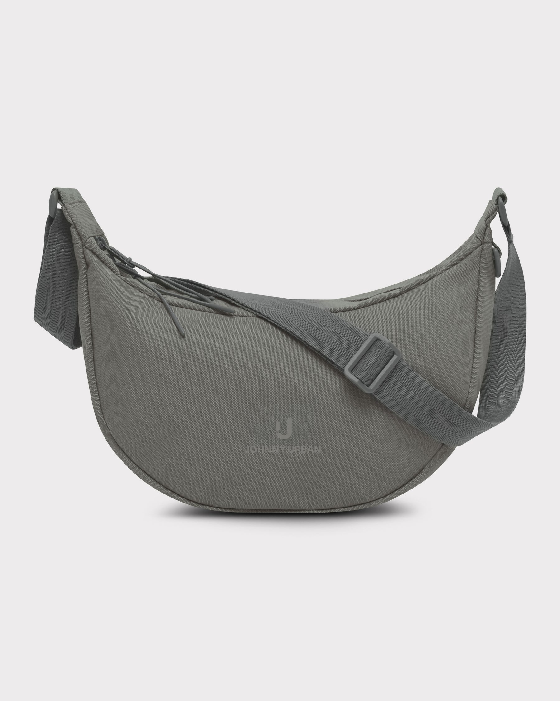 Halbmondtasche Ally Medium von Johnny Urban in dunkelgrauem robustem Material mit verstellbarem Schultergurt