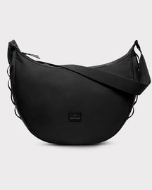 Johnny Urban Half Moon Bag 'Ally XL' große schwarze Halbmondtasche mit verstellbarem Schulterriemen