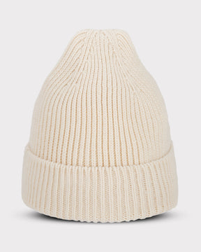Creme-beige Strickmütze 'Billie' mit Umschlag von Johnny Urban