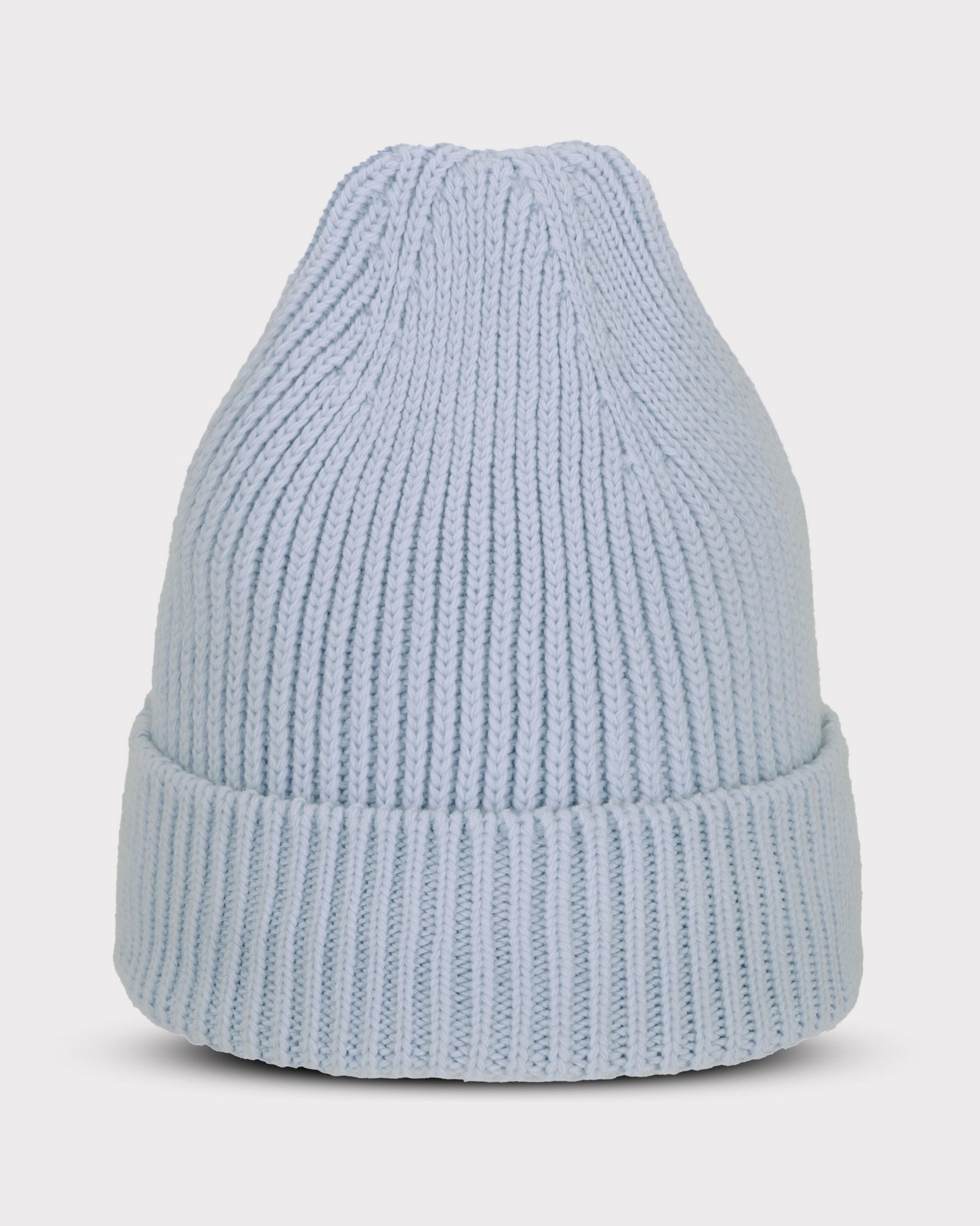 Hellblaue Strickmütze 'Billie' von Johnny Urban mit Umschlag