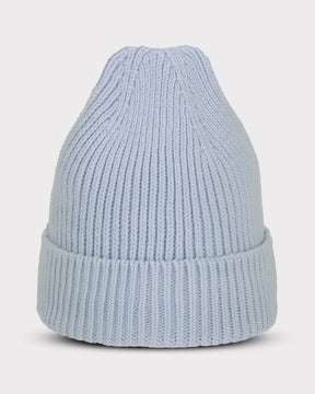 Hellblaue Strickmütze 'Billie' von Johnny Urban mit Umschlag