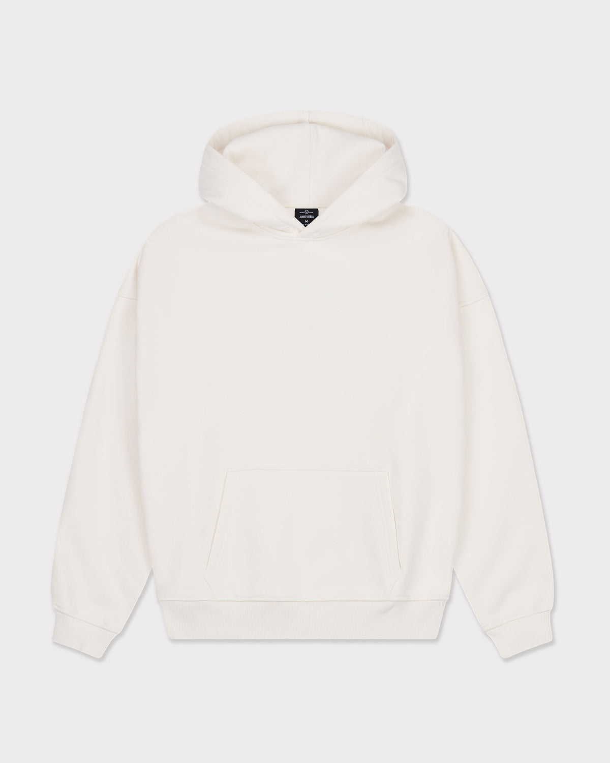 Oversized Hoodie 'Cody' von Johnny Urban in cremeweiß mit Kapuze und Kängurutasche