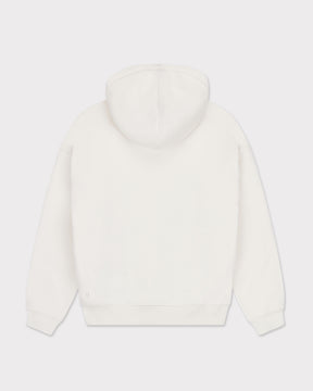 Oversize-Hoodie 'Cody' von Johnny Urban in Weiß, Rückansicht mit Kapuze und gerippten Bündchen