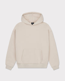 Beiger Oversized Hoodie "Cody" von Johnny Urban mit Kängurutasche und gerippten Bündchen