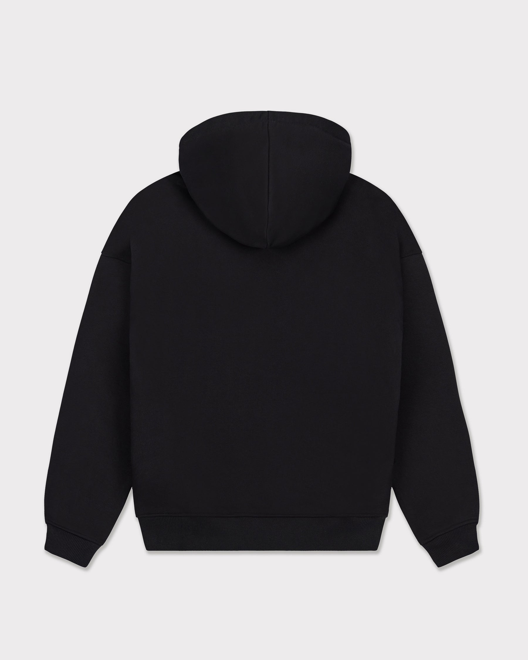 Schwarzer oversized Hoodie 'Cody' von Johnny Urban ohne sichtbaren Druck, Rückansicht
